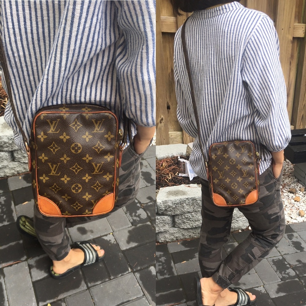 Auth LOUIS VUITTON Monogram Danube